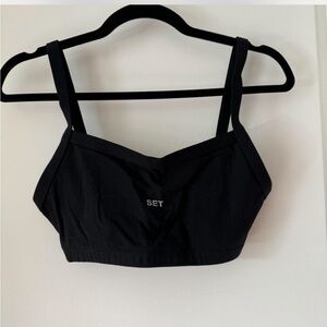Set Active Scoop Bra Onyx Black Medium